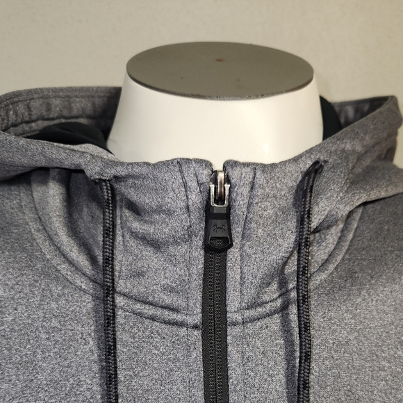 Under Armour Men's Fleece Full Zip Big Logo Hoodie - Picture 4 of 6